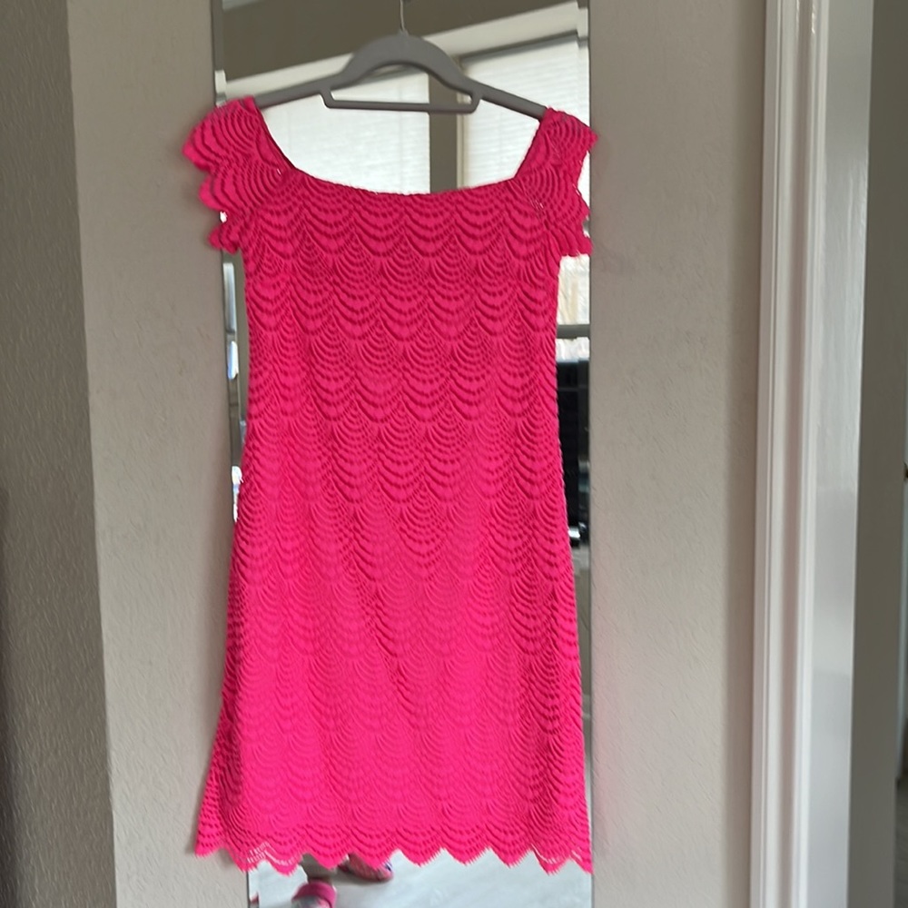 NWT Lilly Pulitzer Jade Off The Shoulder Midi Dress in Pink Tropics in XS